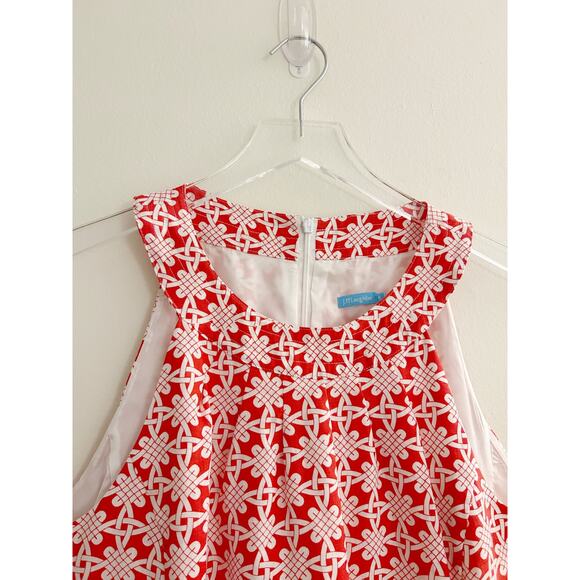 J.McLaughlin Patterned Linen Shift Dress with Halter Neck - Picture 2 of 7